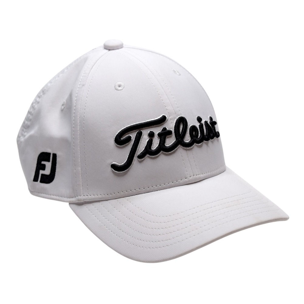 Titleist Tour Performance Youth Kids Golf Hat White Adjustable Cap FJ Pro V1